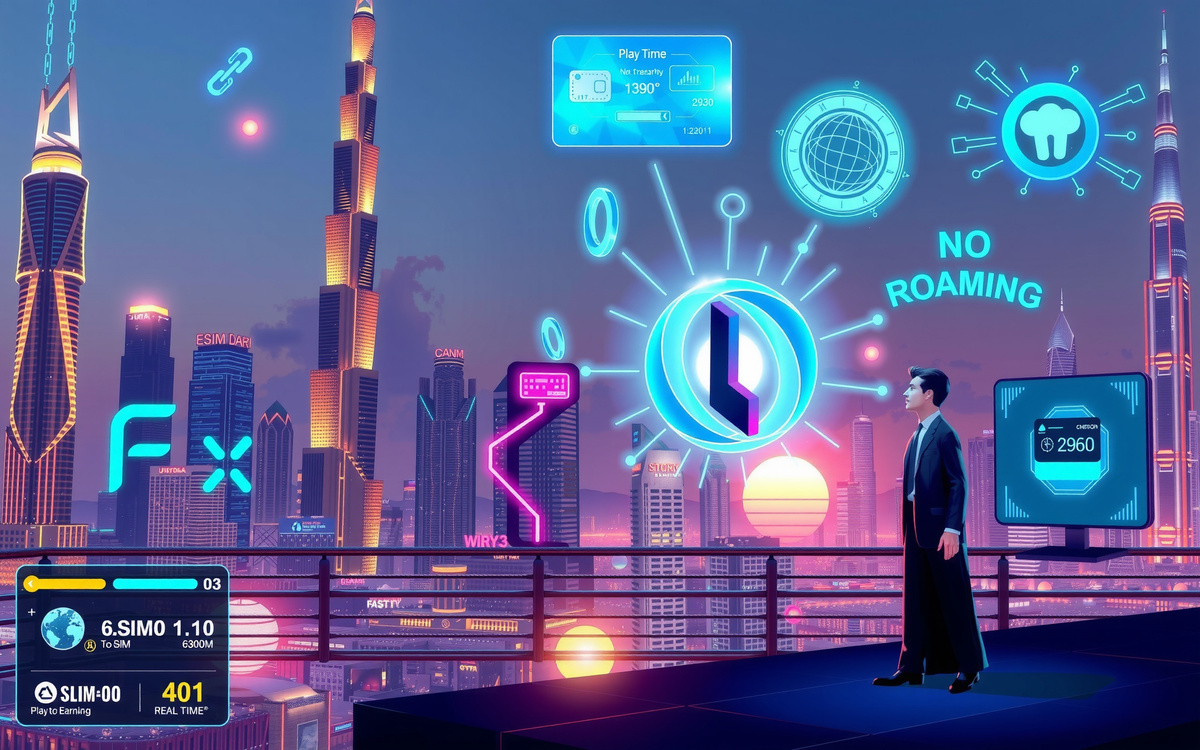    EvoSim 2025 eSIM блокчейн-игра play-to-earn бизнес без роуминга Дубай EVOSIM