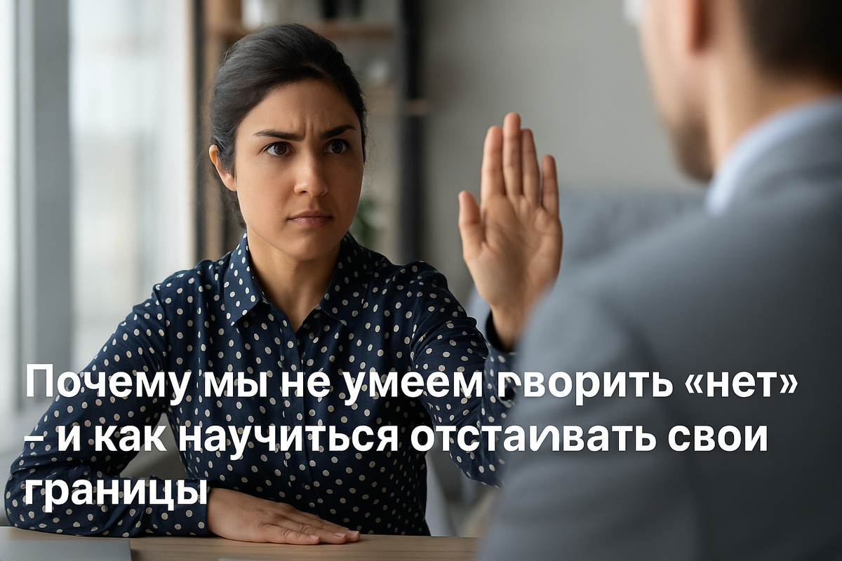 Почему мы не умеем говорить «нет» — и как научиться отстаивать свои границы