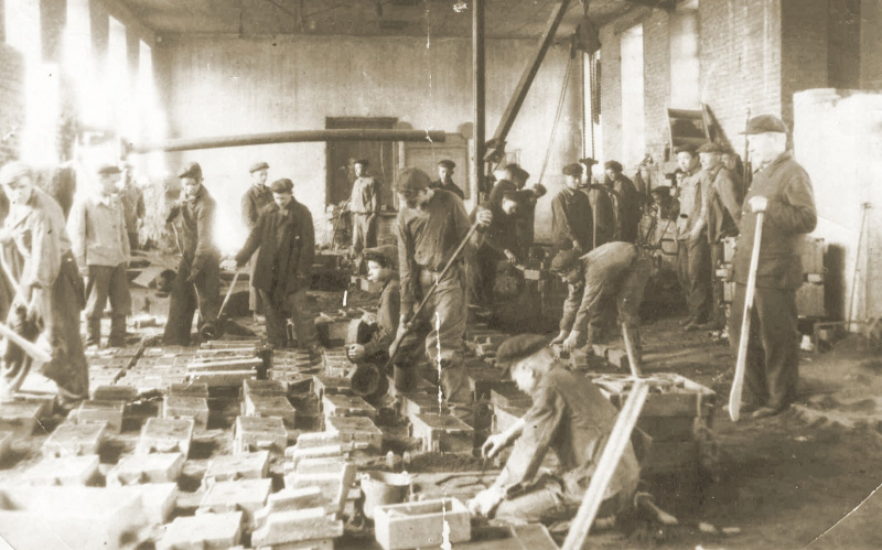 Механический завод, литейный цех, 1944-1948 гг. Источник: Елабужский государственный музей-заповедник
