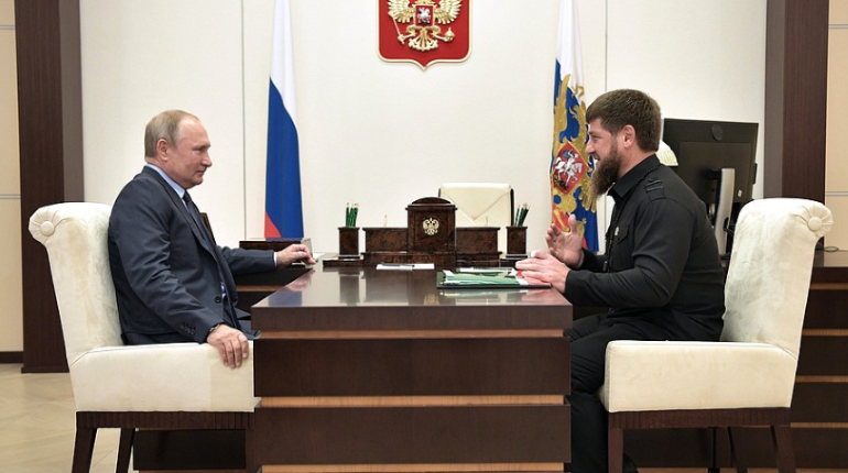    Владимир Путин и Рамзан Кадыров. Фото: пресс-служба Кремля