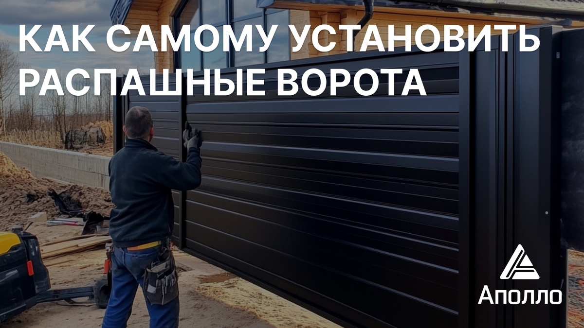 Как самому установить распашные ворота