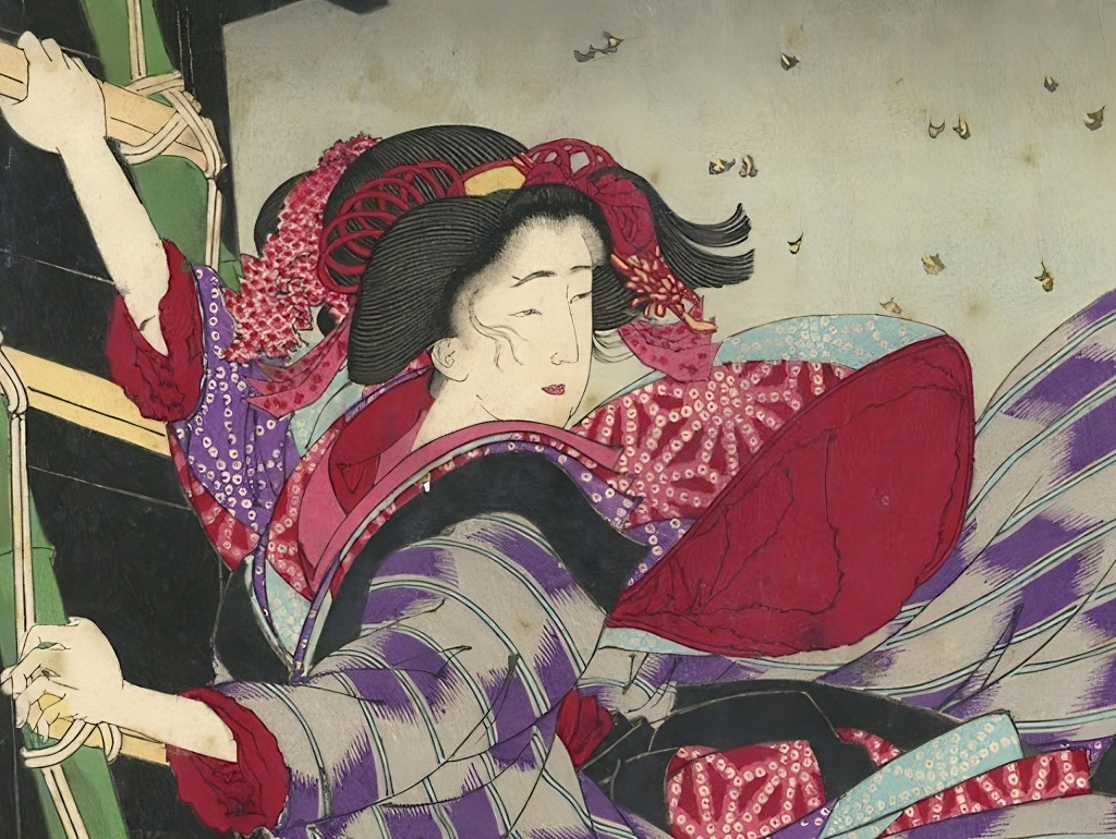 Фрагмент гравюры с Яоя О-Сити