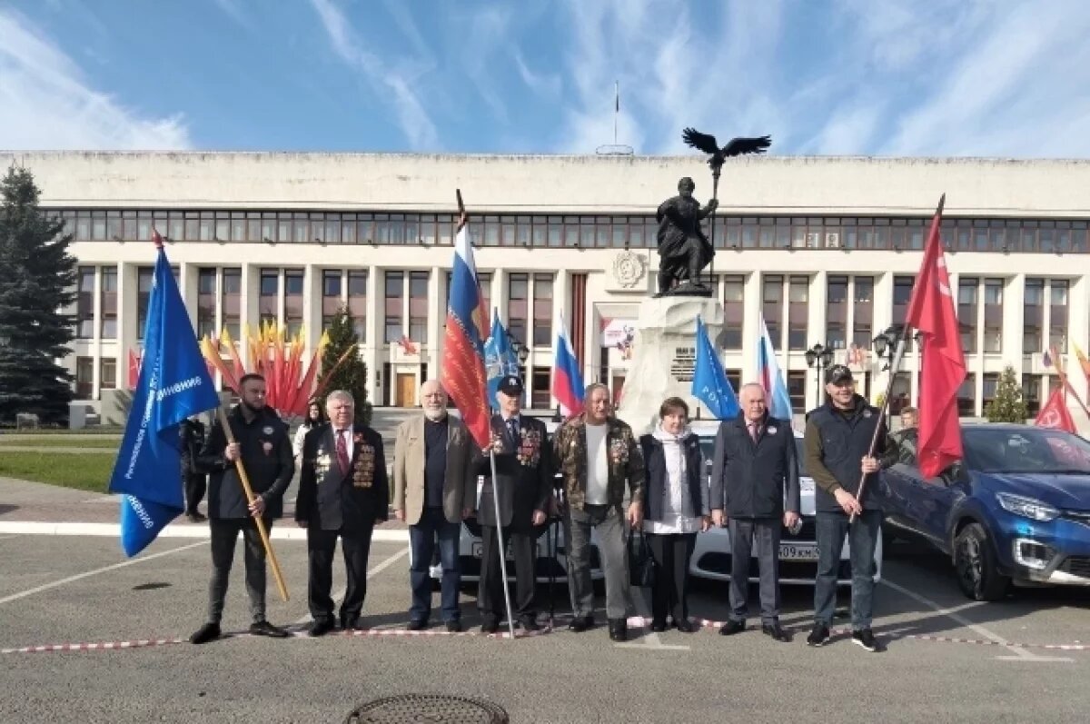    В Калужской области прошёл автопробег «Великий май, победный май!»