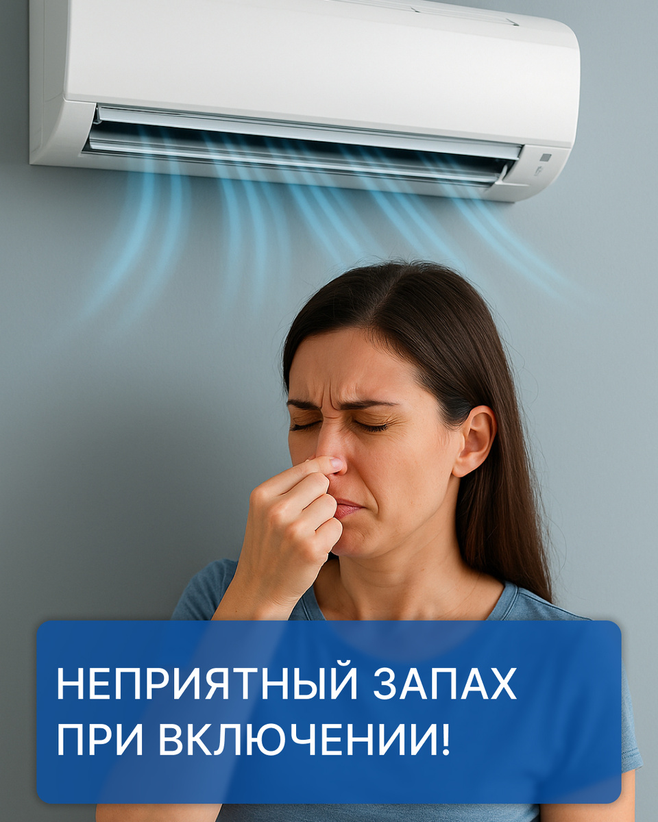 Появился неприятный запах при работе кондиционера