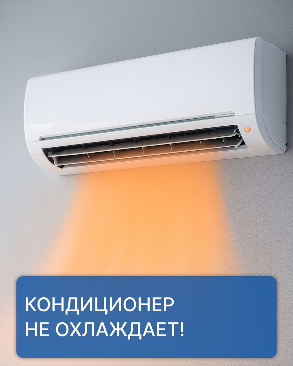 Кондиционер плохо охлаждает