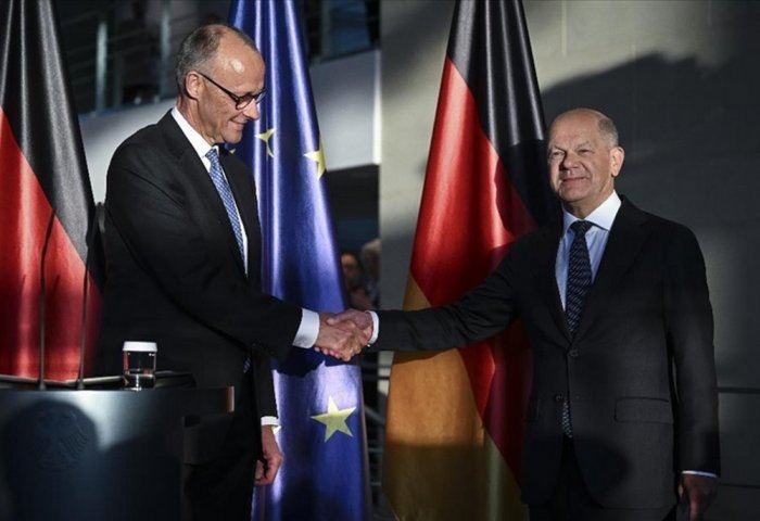 Фридрих Мерц и Олаф Шольц, Берлин, Германия (Фото: AFP)