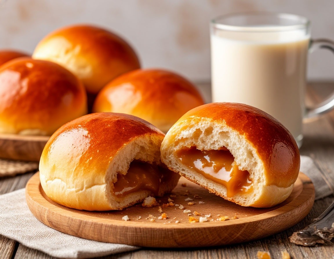 Сдобные булочки с вареной сгущенкой - рецепт теста
