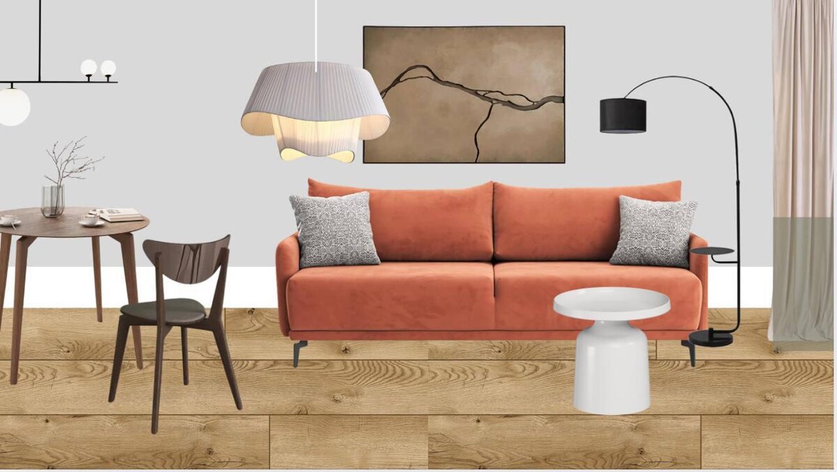 Вот фрагмент из проекта: так по моей задумке должна была выглядеть гостиная