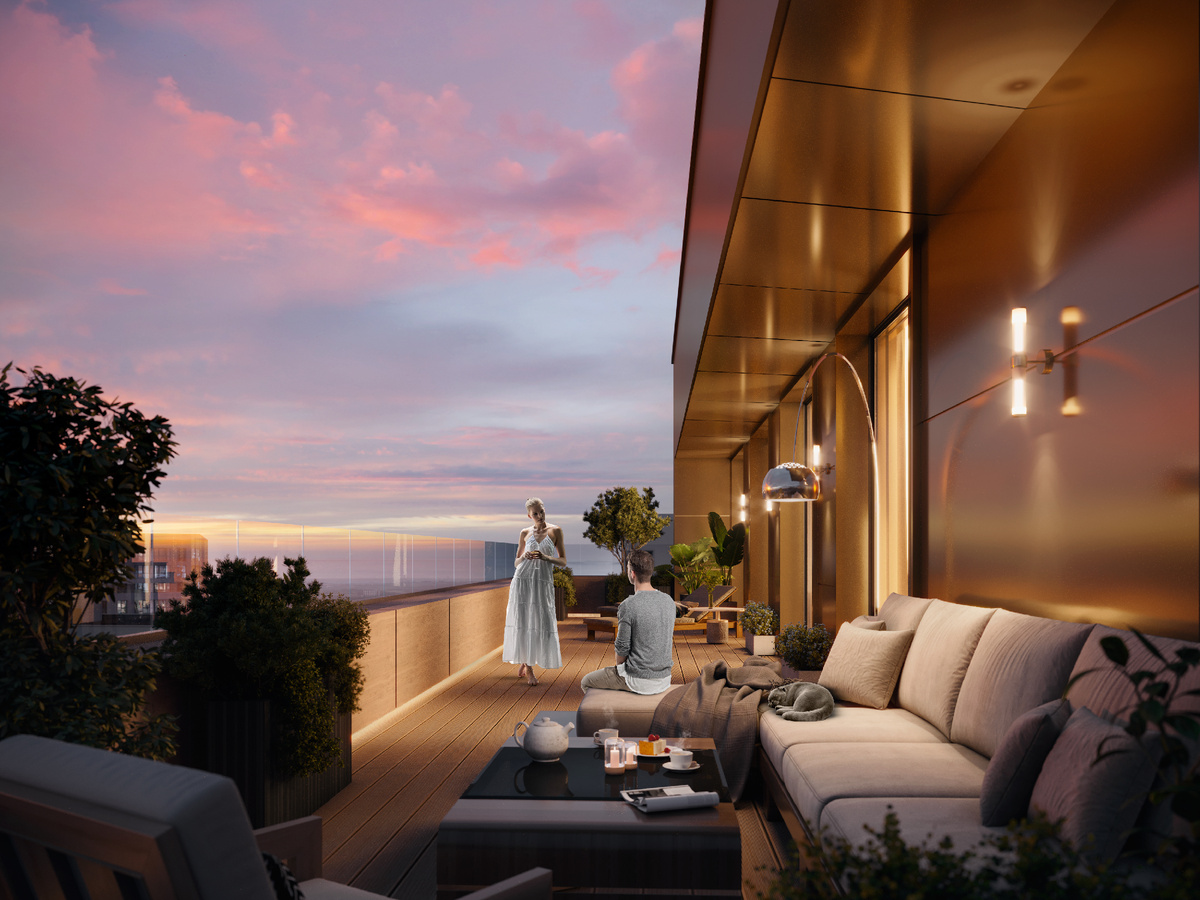 Террасы в ЖК «Максималист». ИСГ МАВИС