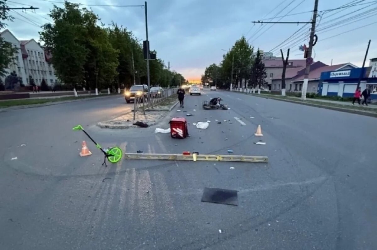    Электровелосипед столкнулся с Kia Rio на Московском проспекте в Брянске