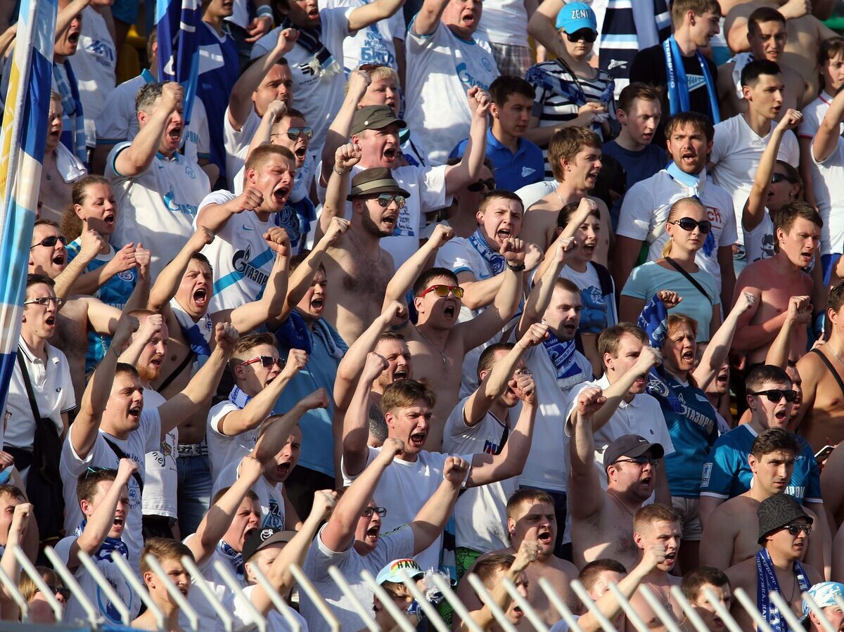    Болельщики ФК "Зенит"© РИА Новости / Виталий Тимкив