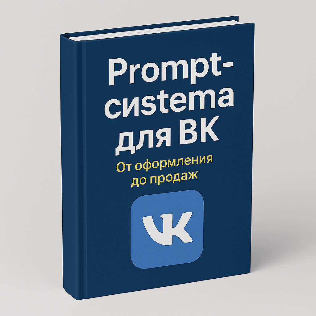 В книге, больше 20 структурных промтоптов для работы в ВК