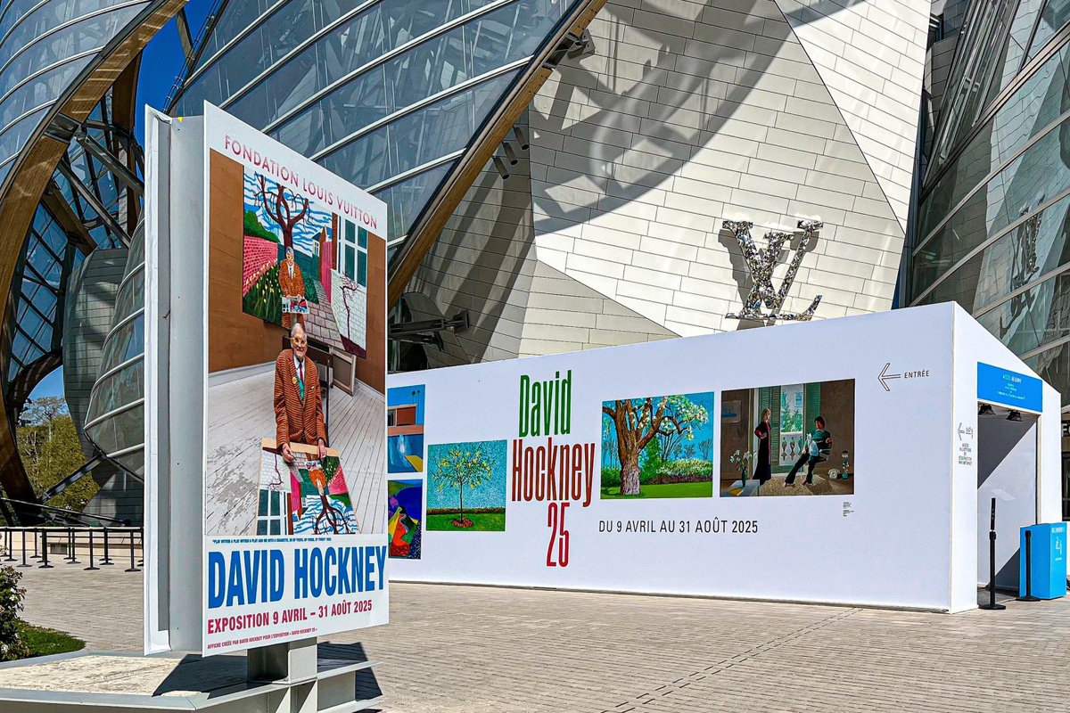 "Дэвид Хокни - помни, что весну отменить нельзя", Париж, 9.04 - 31.08.2025, при поддержке Фонда Louis Vuitton, sortiraparis.com