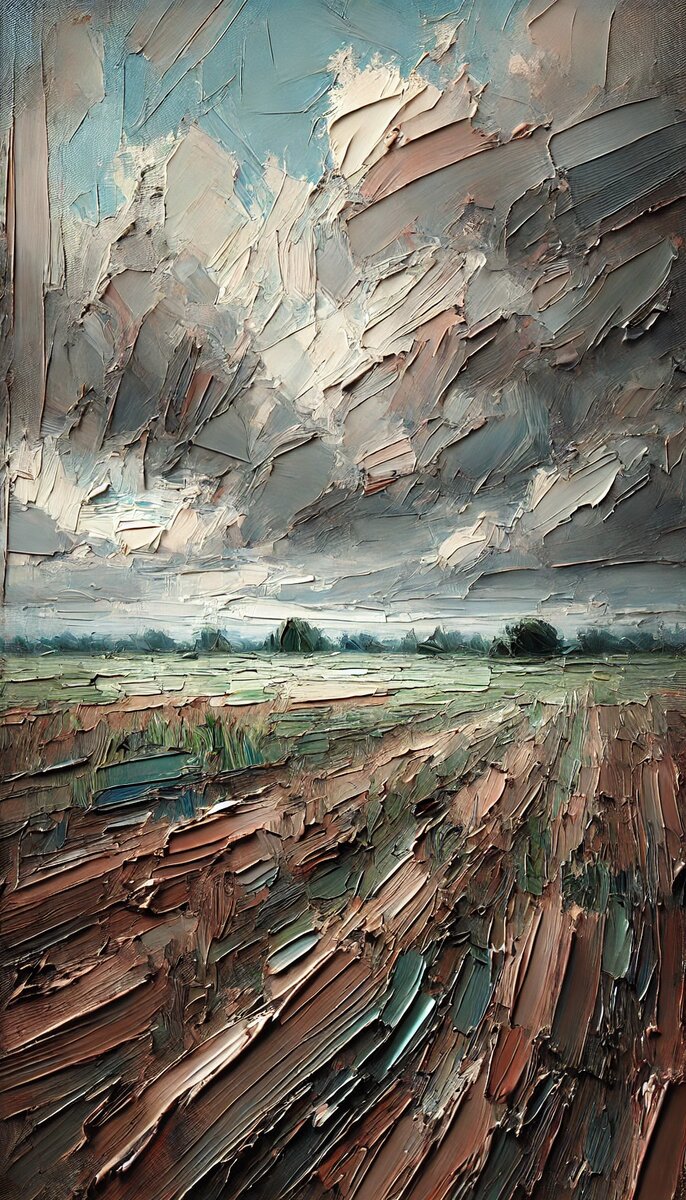 Картина: Вспаханное поле