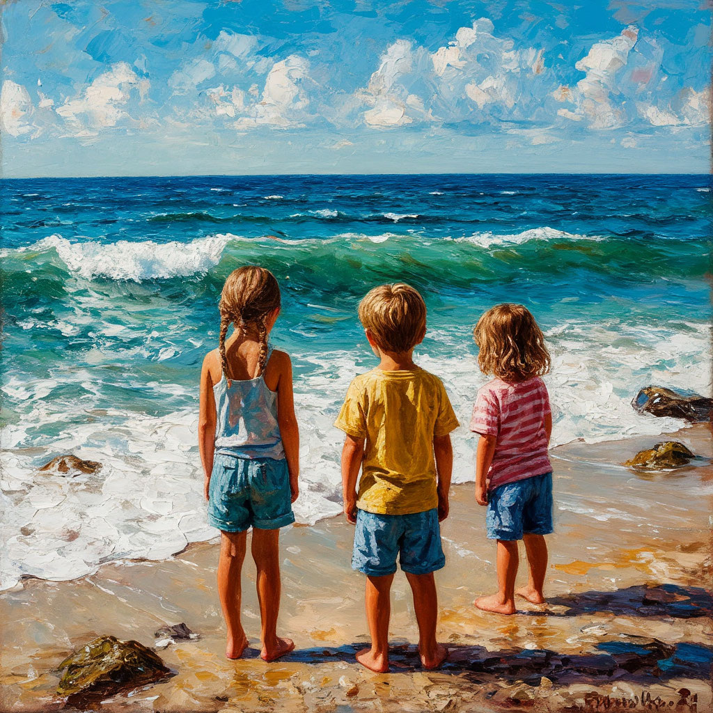 Дети и море