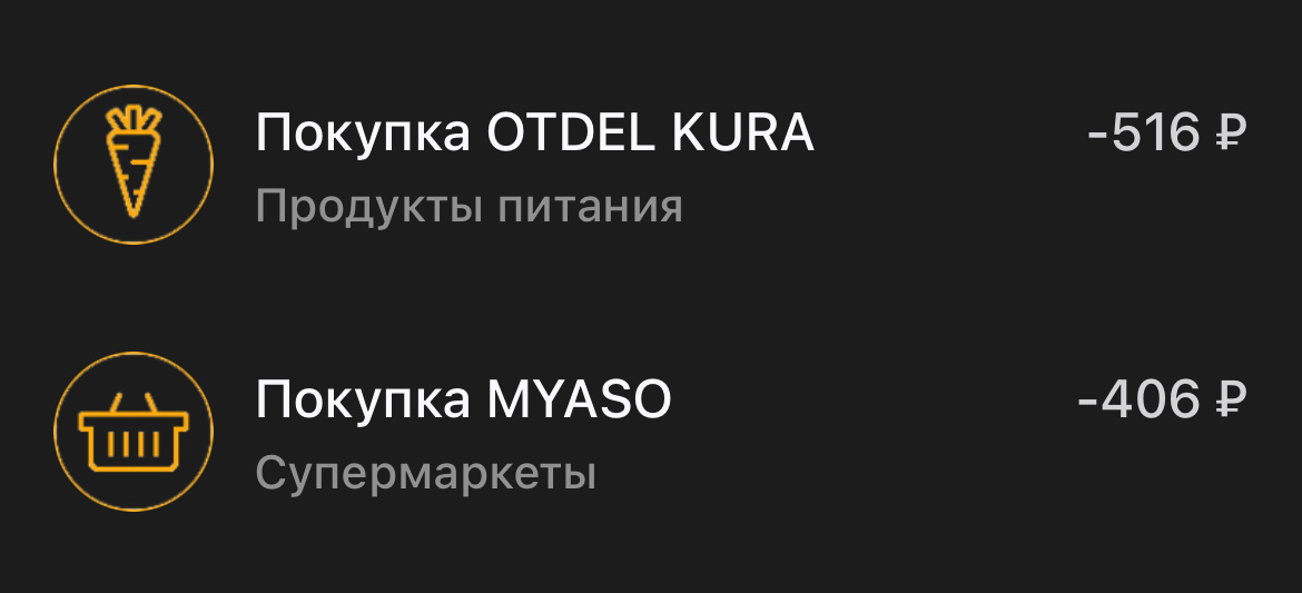 С расходов на все продуктовые закупки возвращаю 3% с помощью карты ОТП-банка (не реклама)