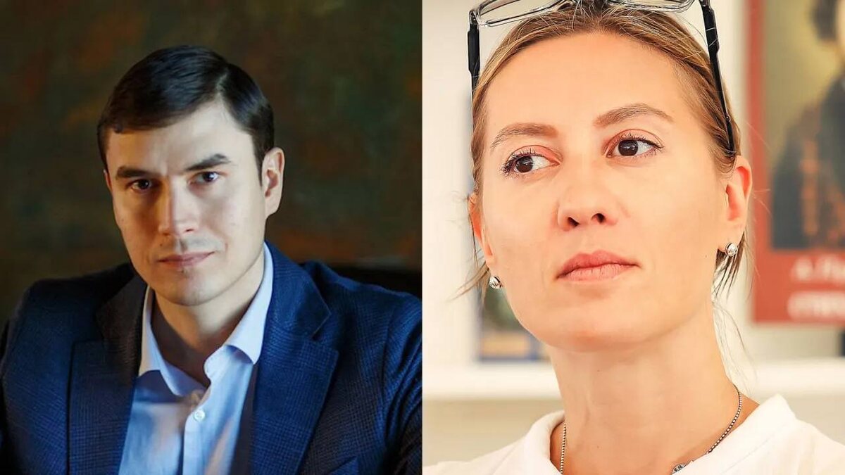 Сергей Шаргунов и Анна Козлова