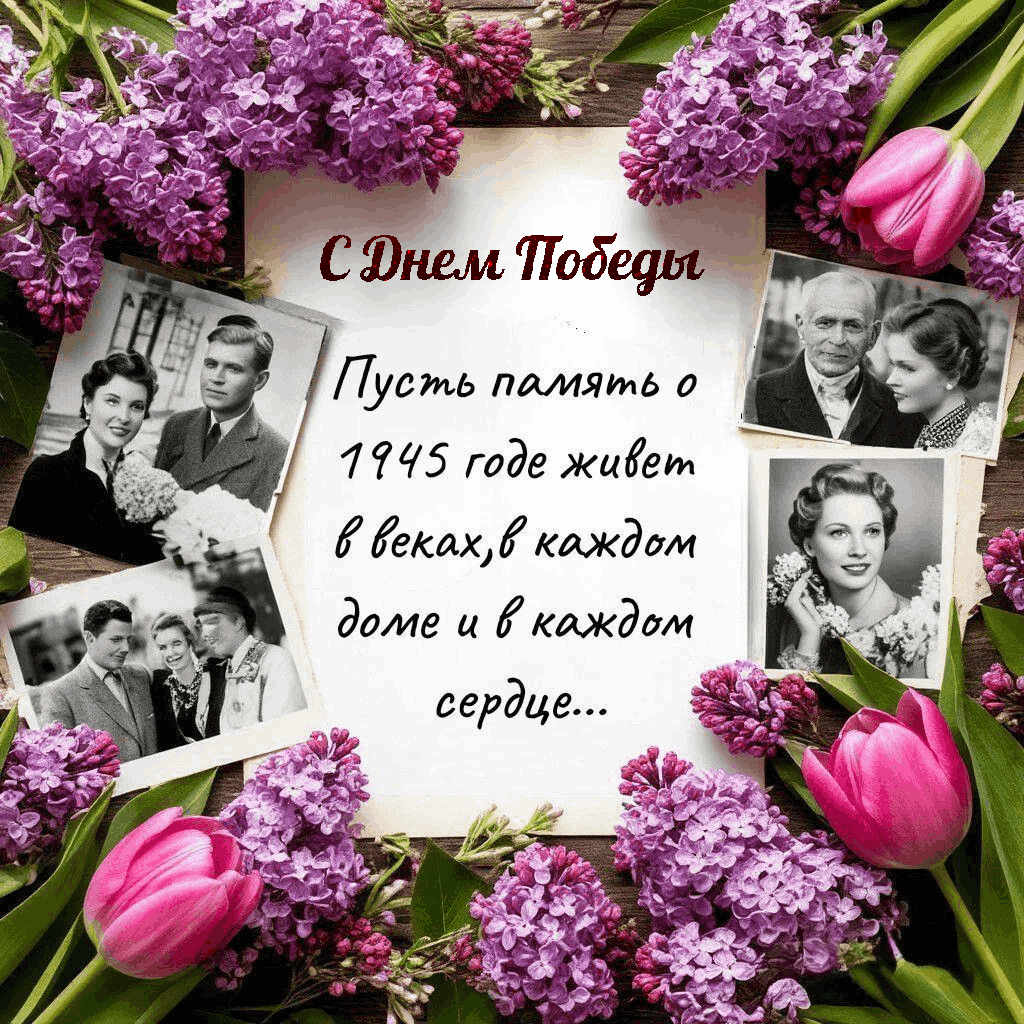 Автор фото
С Днем Победы! Пусть память о 1945 годе живет в каждом сердце