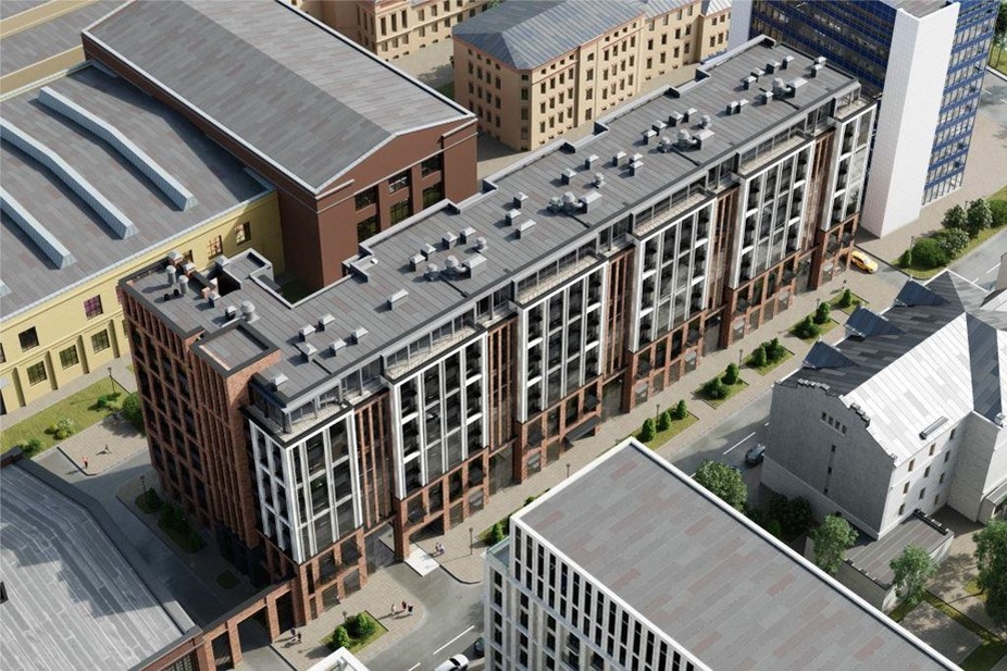    Архитектурный облик 11-этажного жилого дома, который хотят возвести на Большом Сампсониевском проспекте в Петербурге. Автор фото: kgainfo.spb.ru / Пресс-служба КГА Петербурга