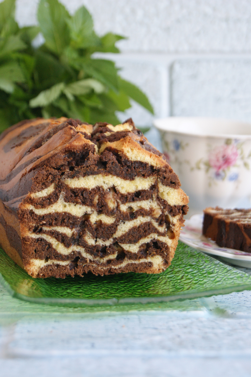 Фото автора. Кекс "Зебра"