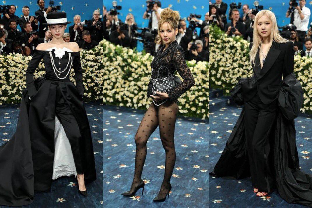 Jennie, Lisa и Rosé из BLACKPINK на Met Gala 2025