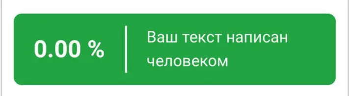 SEO-статья после всех манипуляций. Результат проверки на text.ru