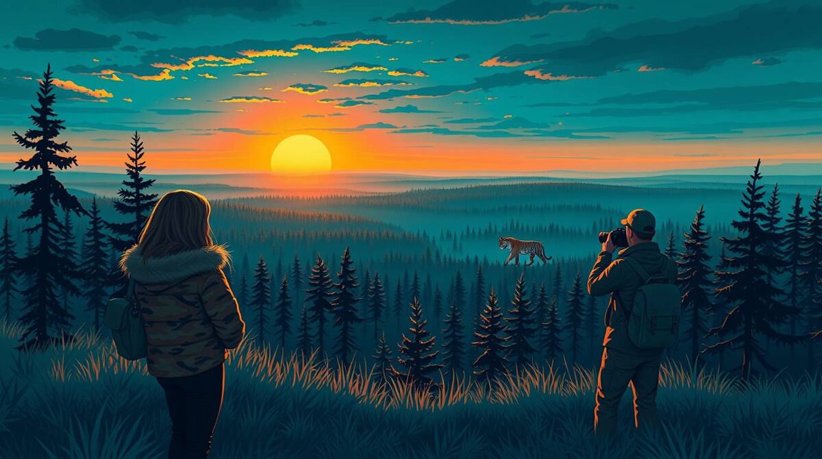 На страже тайги: биолог Анна и фотограф Максим объединили свои силы в защите амурских тигров, не подозревая, что дикая природа приготовила для них не только профессиональные испытания, но и встречу двух родственных душ.