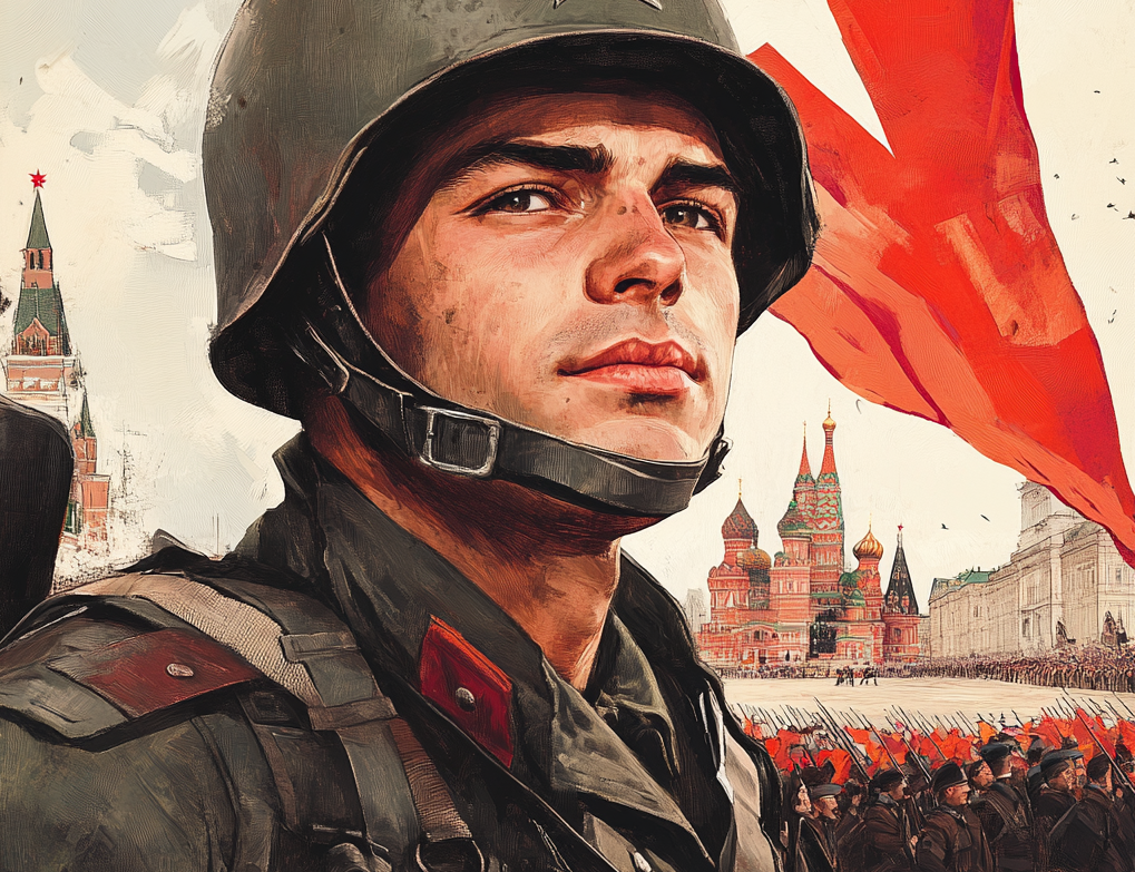 Изображение автора. Парад Победы в Москве.