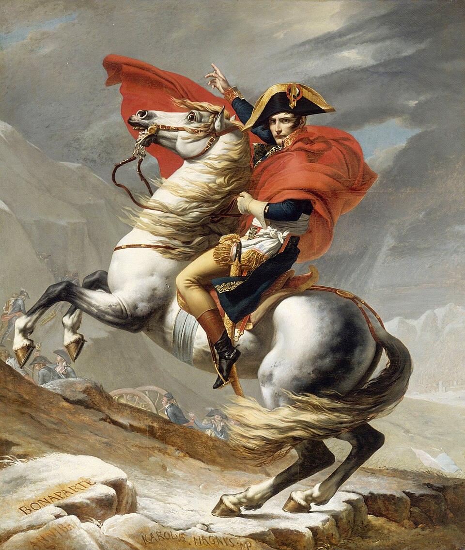 «Бонапарт на перевале Сен-Бернар» (третья версия), Жак Луи Давид, 1801 г., Версаль