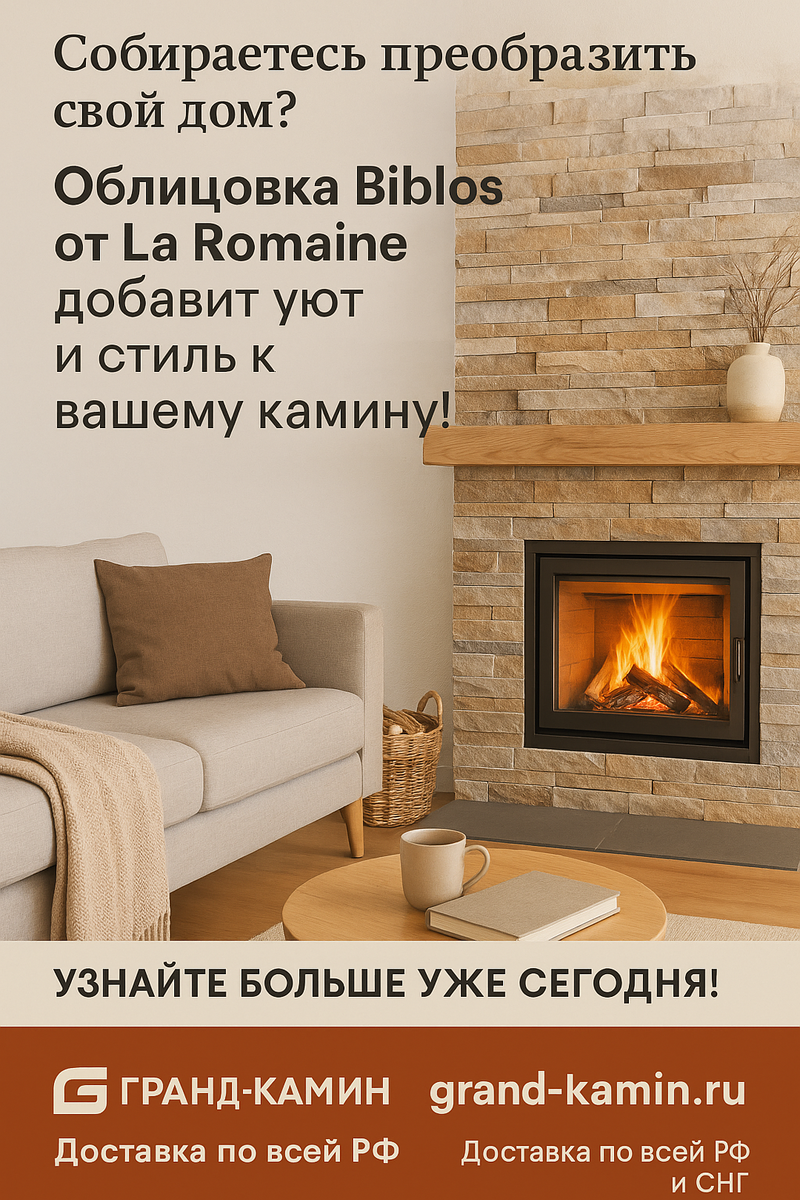    Каминная облицовка Biblos от La Romaine: как выбрать идеальный элемент для уюта вашего дома и сделать вечер незабываемым Kamin