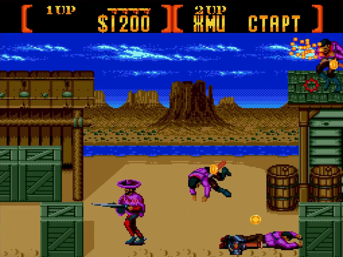 Sunset Riders Sega Mega Drive начало