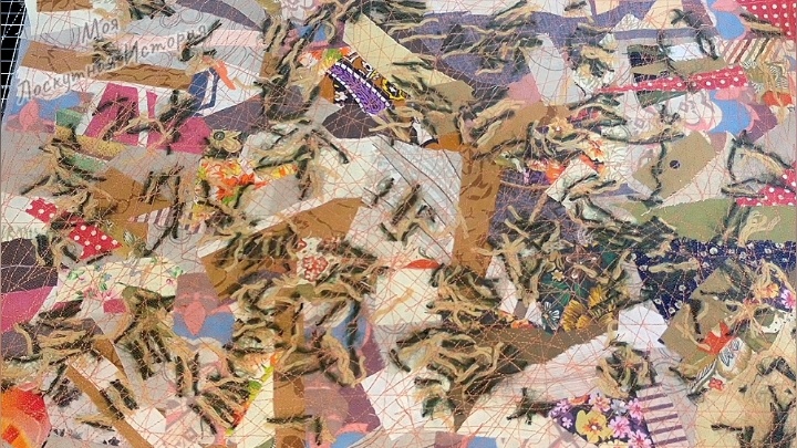 А результат получаем такой, какой мы и планировали! Потому что каждый лоскуток, при стёжке, остаётся на своём месте!