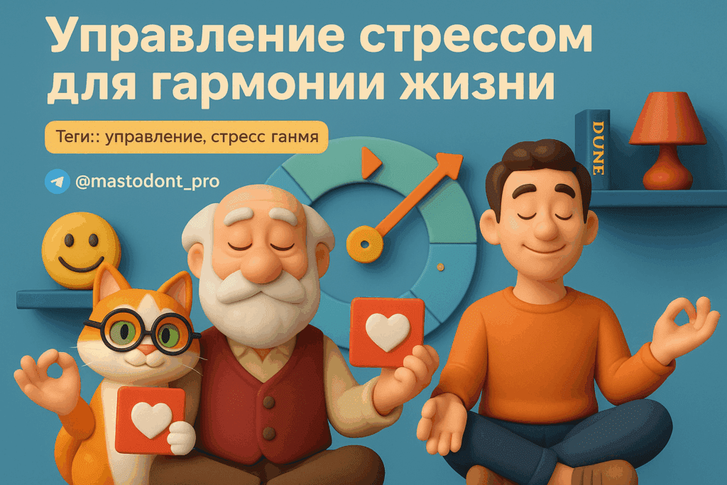    Путь к гармонии: как кот и философ управляют стрессом в мире, где паника становится нормой Andrey M.