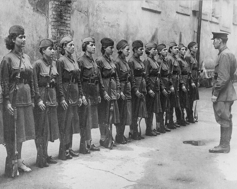 Женский батальон ВОВ 1941-1945. Фото с интернета
