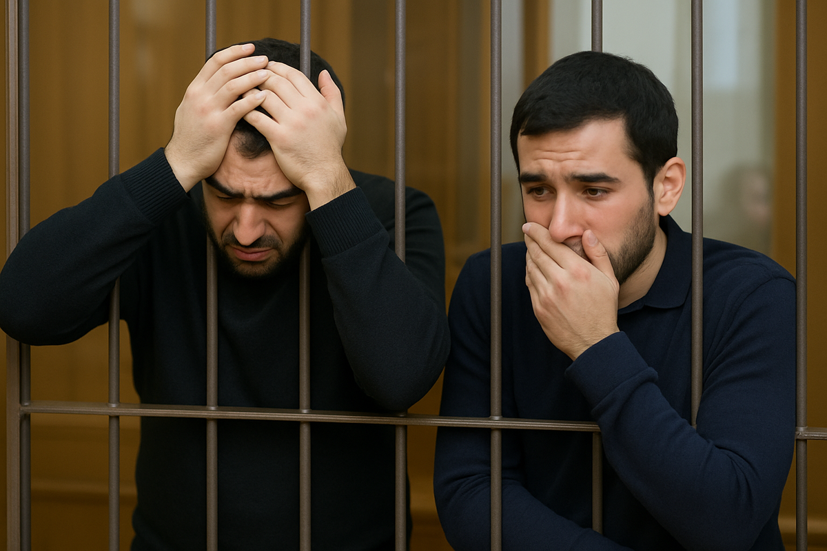 Услышав приговор, обвиняемый грохнулся в обморок: суд наконец отправил в колонию двух азербайджанцев, пытавшихся зарезать жертву ДТП