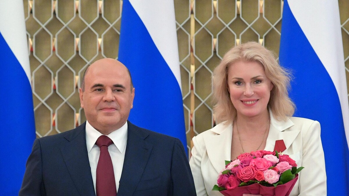 Мария Шукшина на вручении государственной награды. С ее слов, Михаил Мишустин прислушался к ее выступлению