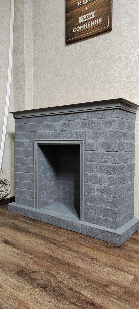 Камин из пенополистирола