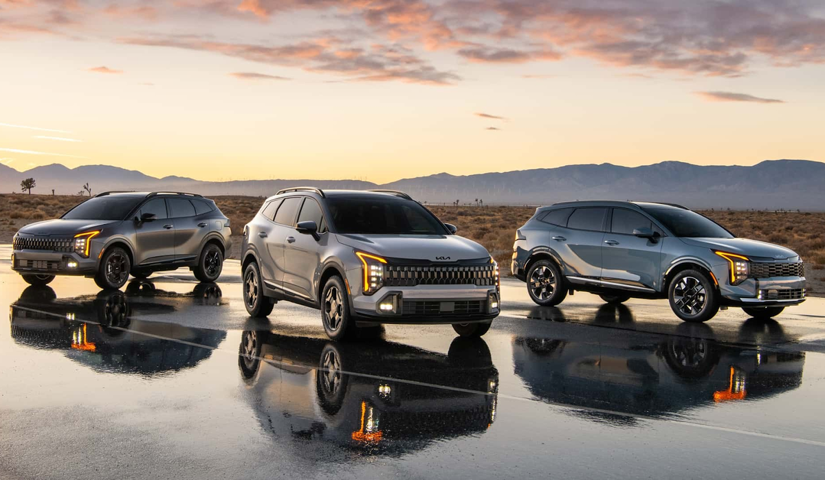 3 варианта исполнения обновленного Kia Sportage