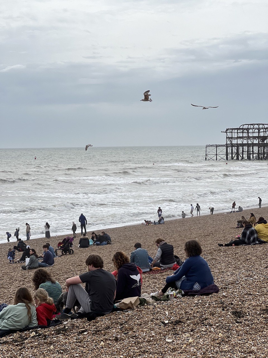 На берегу Ла-Манша. Брайтон. Южная Англия. Фото из личного архива 