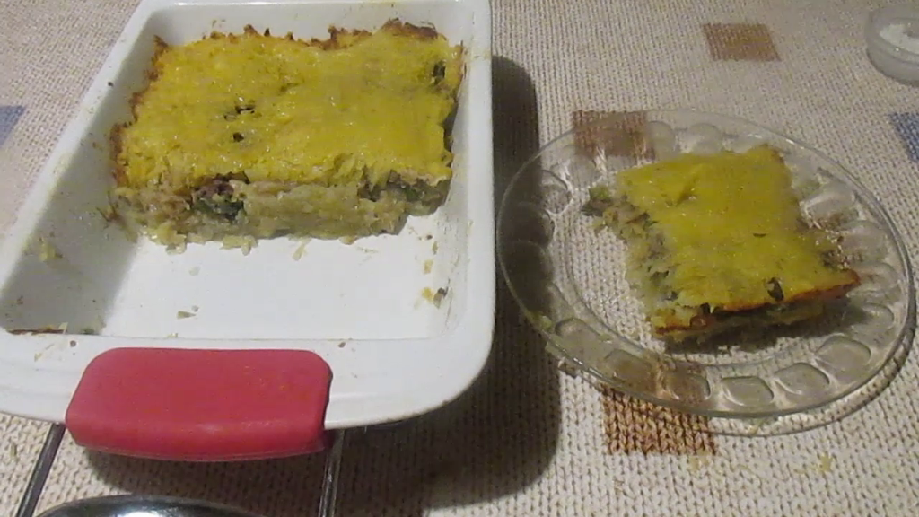 Готовая запеканка.