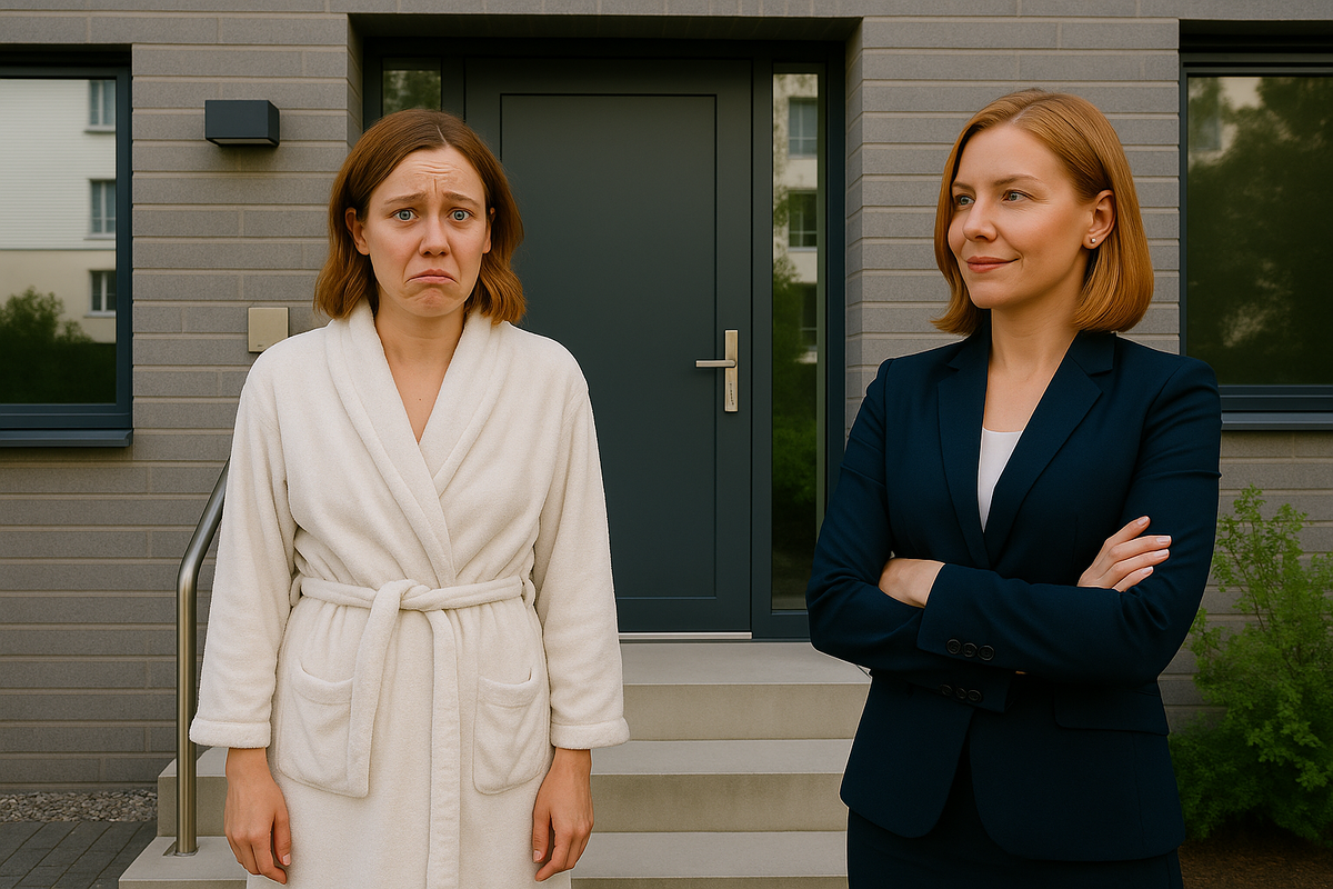 Он выкинул меня на улицу в халате. Через месяц я выкинула его — из своей новой квартиры