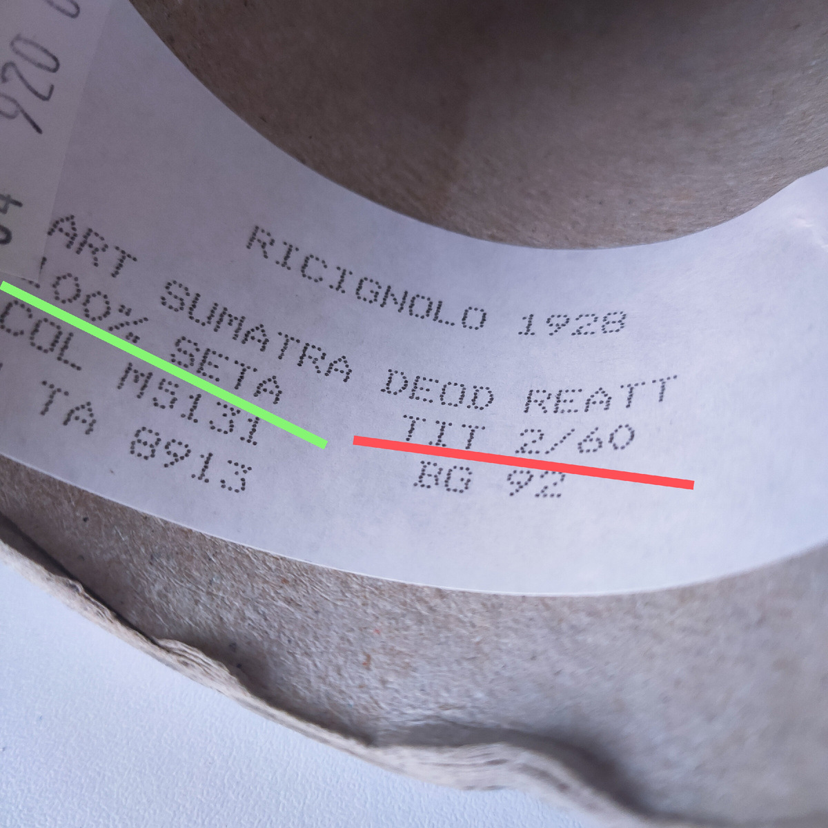 Матовый натуральный шёлк. Метраж 3000м/100г