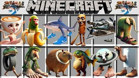 Некоторые мемы из серии "Italian brainrot"