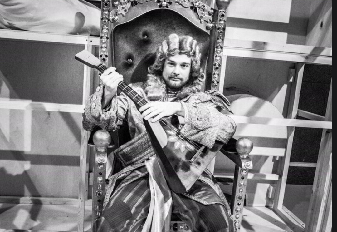 Я дурачусь на репетиции