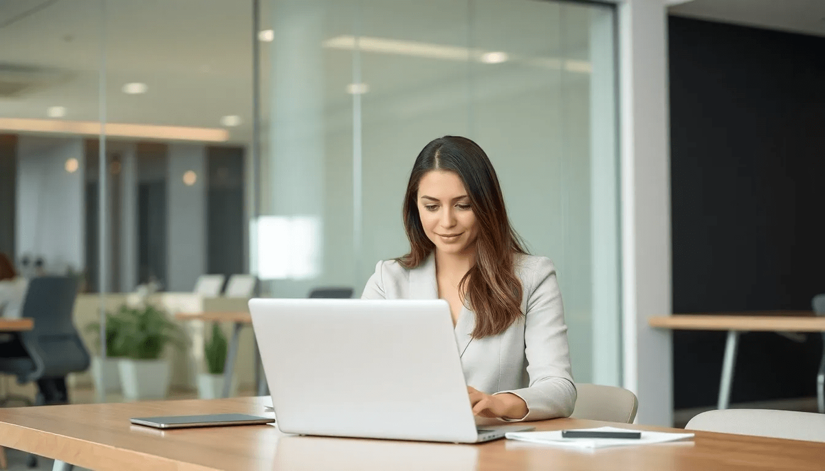    девушка работает над созданием рекламной кампании для интернет-магазина datalopata