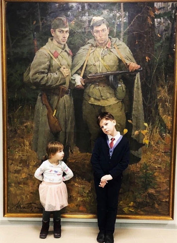 Н.Бут. Сережка с Малой Бронной и Витька с Моховой. холст, масло, 1966. 