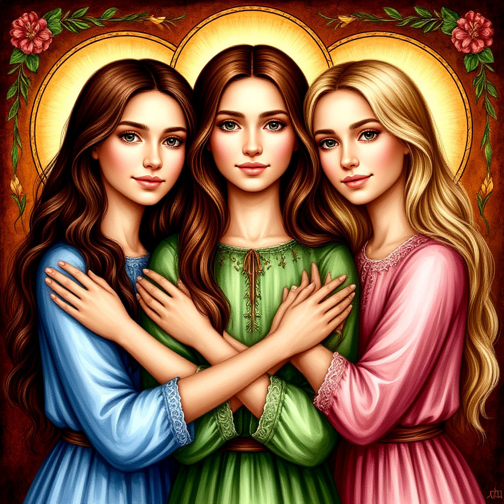  Espérance, Foi et Amour… et… Sophie — à l’arrière et AU-DESSUS, dominant l’horizon