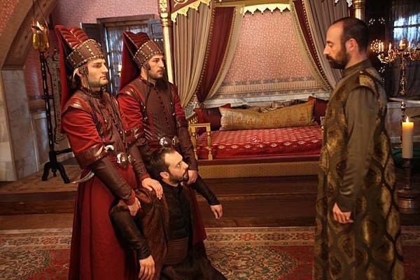 Пленённый Ибрагим и султан. 