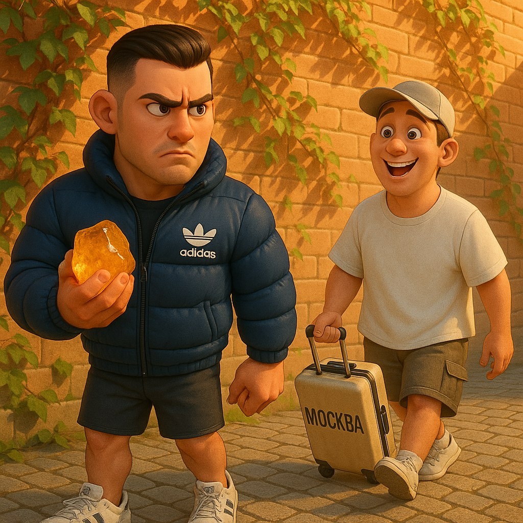 Так примерно мы представляем туристов. Получился очень суровый парень из Балтона) 