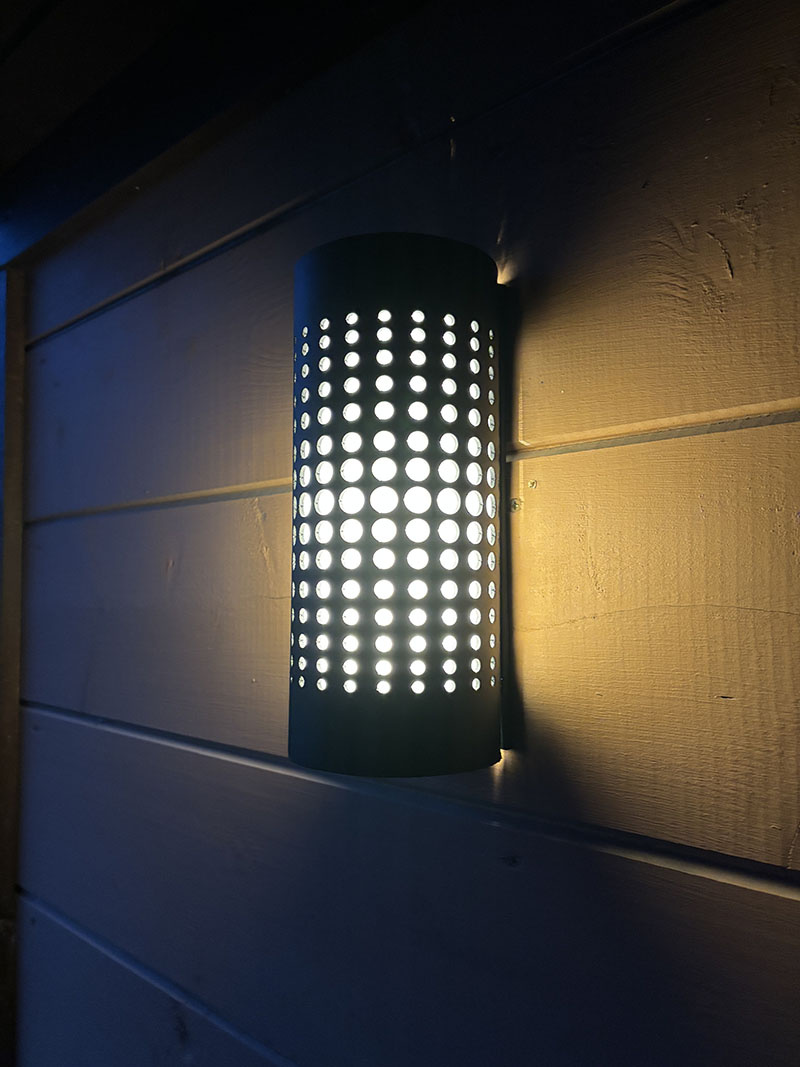 Светильник от Casadelavida Pequeños puntos, Черный, Круглый, Уличный, Длина 250мм